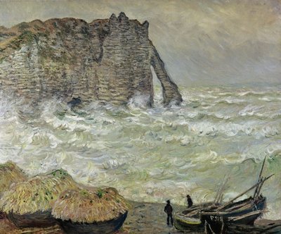 Rough Sea at Etretat, 1883 by Claude Monet